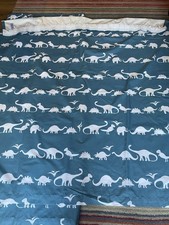 Debenhams Teal Heavy Quality Dinosaur Curtains New Other