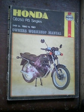 HONDA CB250 RS HAYNES WORKSHOP MANUAL