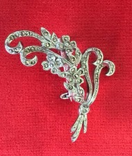 Vintage Marcasite Flower