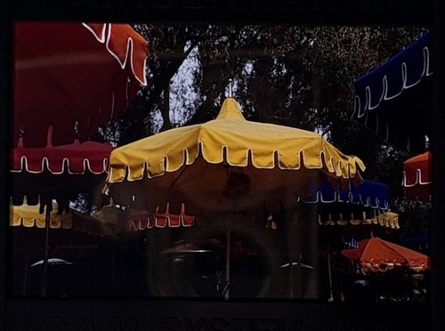 35mm slide colorful umbrellas - 35mm,