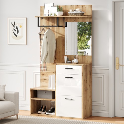 Entryway shoe bench - with, coat