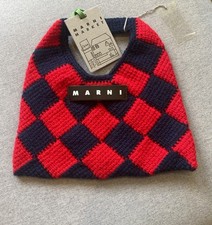 BNWT Marni Red & Blue Diamond
