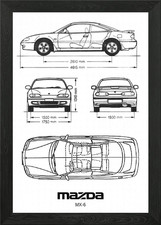BNW Mazda MX6 Framed Wall Art