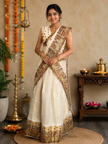 Dhavani piece lehngha kerala - lehngha,