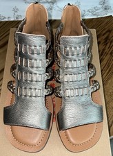 LUCKY BRAND LK-BIRETTA Women’s Pewter Gladiator Sandals Sz 7.5M NIB