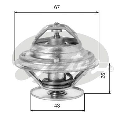 Gates thermostat for mercedes - gates,