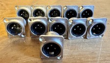 11 x  Neutrik NC3MD-L-1 Male XLR Chassis Connector 