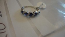 18ct WHITE Gold SAPPHIRE