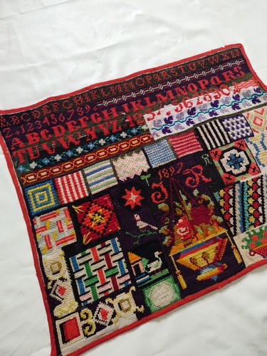 Vintage embroidered alphabets - vintage,