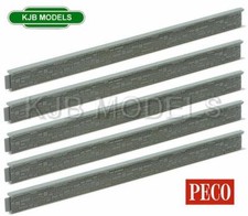 BNIB N Gauge Peco NB-28 Platform edging, stone type (5 pcs)