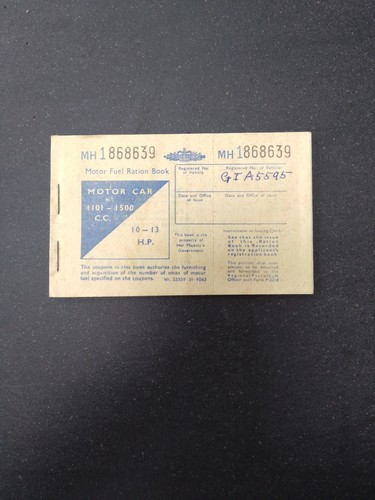 Motor fuel ration book - motor,