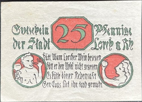 Pfennig lorch 1920 serial - 25,