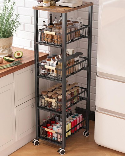 Vegetable rack with wooden - with,