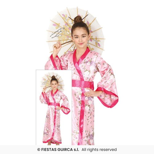 Pink eastern kimono - kimono, costume
