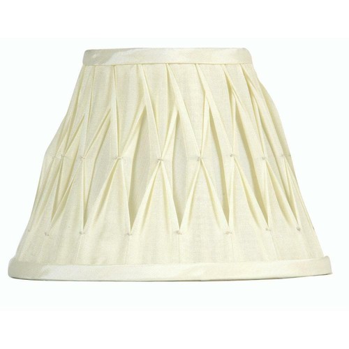 Ivory pinched pleat silk - pleat,
