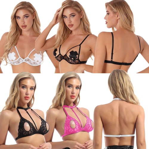 Womens lace bra see through - lace,