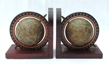 Pair of Spinning Globe Bookends