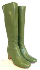 LK BENNETT Green High Leather