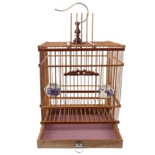 Bamboo Bird Cage Rectangular