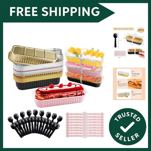 Mini loaf cake cases - -, 30pcs