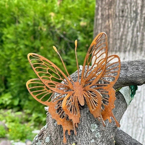 Metal butterfly garden - pc,
