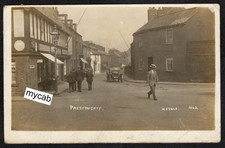 Postcard Hessle nr Hull Yorkshire motor car Prestongate shop posted 1917 RP