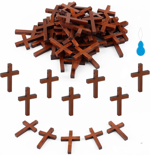 Pack wooden crosses wall - wooden,