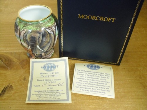 Boxed ltd moorcroft enamels - boxed, ed