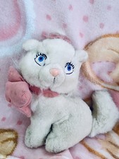 Disney Aristocats White Cat ‘Marie’ Kitten Soft Plush Stuffed Toy Vintage ??
