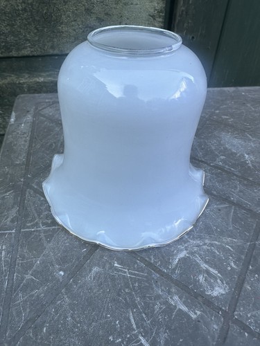 Vintage white milk glass tulip - vintage,