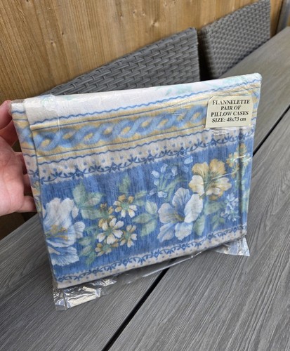 Vintage flannelette pair - flannelette, of