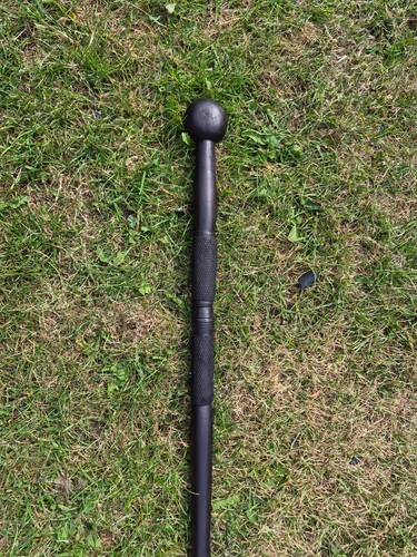 Antique wooden walking stick - wooden,