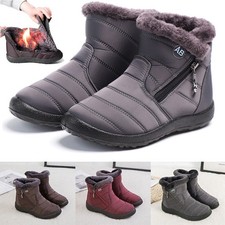 Womens Winter Warm Fur Lined