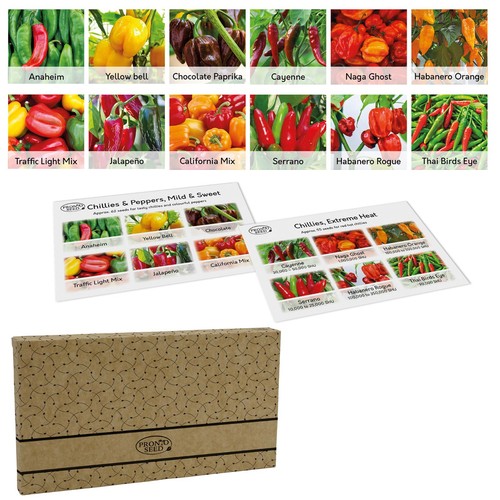 Chilli seeds 12 varieties - seeds, |