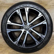 1X 17'' GENUINE VW GOLF GT SINGAPORE GTD GTI MK7 ALLOY WHEEL TYRE 5G0601025AK