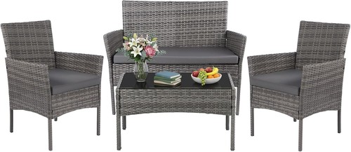 Rattan garden furniture - garden,