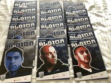 West Bromwich Albion Home League Programmes X 18 (eighteen) For Season 2010/11