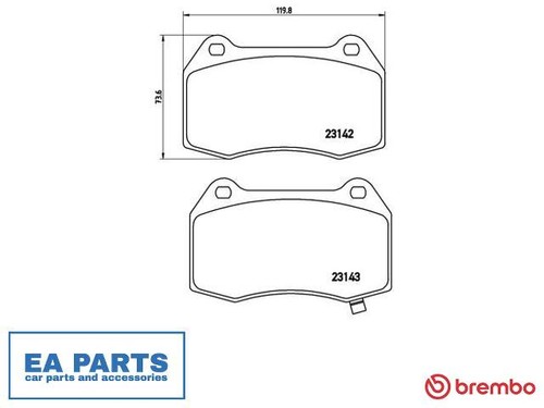 Brake pad set - pad, disc