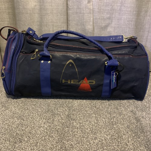 Head sports leather duffle bag - duffle,