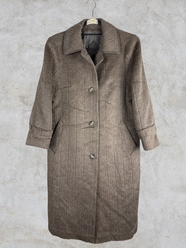 Vintage luxury brown coat - vintage, 50%