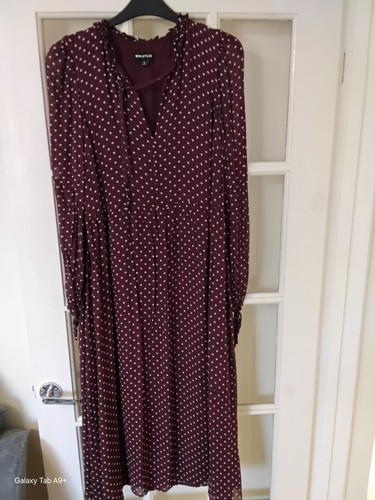 Whistles burgundy polka dot - burgundy,