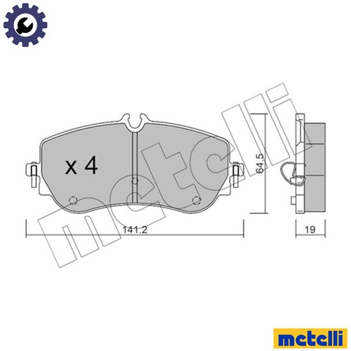 Brake pad set disc - set,