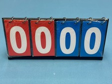 Table Top Scoreboard, Multi-Sports Score Flipper, (4 Number Cardboards) Portable