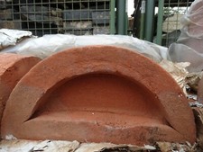 Half Round Red Brick Wall