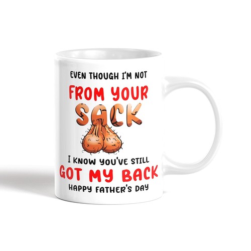 Funny step dad mug - dad, father's