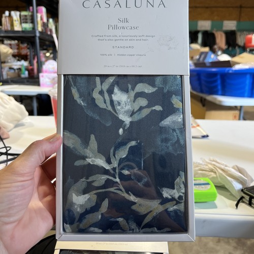 Casaluna silk pillowcase green - silk,