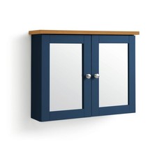 Bathroom Double Mirrored Wall Cabinet Adjustable Shelf Storage Cupboard Unit