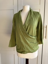Lime Green Wrap Jumper Size 18