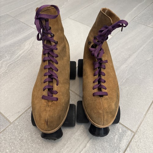 Vintage riedell 130m tan suede - vintage,