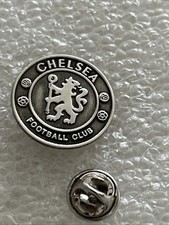 Chelsea Supporter Enamel Badge Collectable Wear Proud - Antique Silver  Design